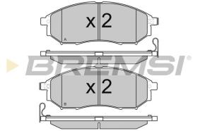 BREMSI BP3350 - PASTILLAS DE FRENO RENAULT, NISSAN, INFINITI