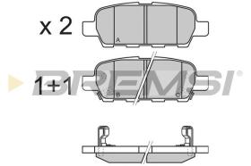 BREMSI BP3351 - PASTILLAS DE FRENO RENAULT, NISSAN, SUZUKI