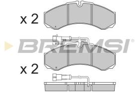 BREMSI BP3361 - PASTILLAS DE FRENO NISSAN