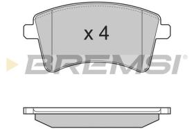 BREMSI BP3367 - PASTILLAS DE FRENO MERCEDES-BENZ, RENAULT