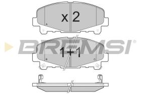 BREMSI BP3373 - PASTILLAS DE FRENO HONDA