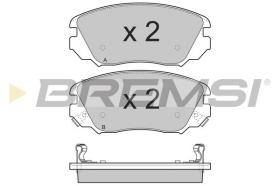 BREMSI BP3376 - PASTILLAS DE FRENO OPEL, SAAB, CHEVROLET, BENTLEY