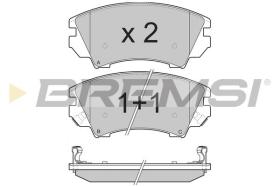 BREMSI BP3377 - PASTILLAS DE FRENO OPEL, BENTLEY, SAAB, CHEVROLET