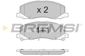 BREMSI BP3378 - PASTILLAS DE FRENO OPEL, SAAB, BENTLEY