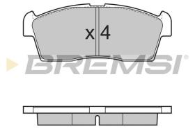 BREMSI BP3380 - PASTILLAS DE FRENO PEUGEOT, CITROEN, SUZUKI