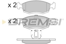 BREMSI BP3391 - PASTILLAS DE FRENO RENAULT, DACIA