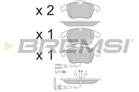 BREMSI BP3394 - PASTILLAS DE FRENO VW, AUDI, SEAT