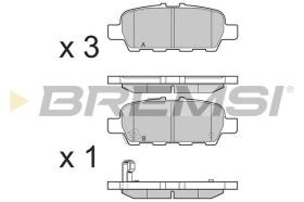 BREMSI BP3395 - PASTILLAS DE FRENO RENAULT, NISSAN, INFINITI