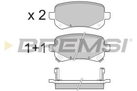 BREMSI BP3397 - PASTILLAS DE FRENO FIAT, VW, LANCIA, DODGE