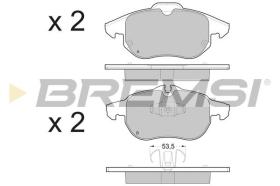 BREMSI BP3402 - PASTILLAS DE FRENO FIAT