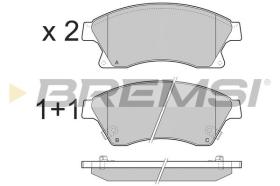 BREMSI BP3404 - PASTILLAS DE FRENO OPEL, MAZDA, CHEVROLET