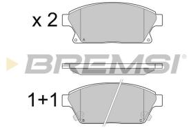 BREMSI BP3405 - PASTILLAS DE FRENO OPEL, VAUXHALL, CADILLAC