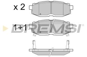 BREMSI BP3408 - PASTILLAS DE FRENO TOYOTA, SUBARU