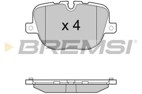 BREMSI BP3416 - PASTILLAS DE FRENO MERCEDES-BENZ, LAND ROVER