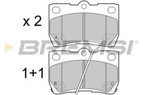 BREMSI BP3420 - PASTILLAS DE FRENO LEXUS