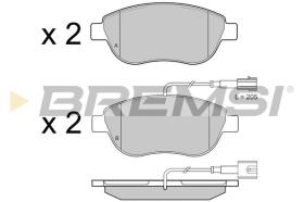 BREMSI BP3426 - PASTILLAS DE FRENO FIAT, OPEL, ABARTH