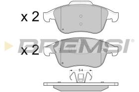 BREMSI BP3430 - PASTILLAS DE FRENO RENAULT