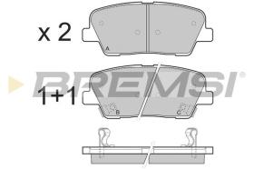 BREMSI BP3435 - PASTILLAS DE FRENO SSANGYONG, HYUNDAI, KIA