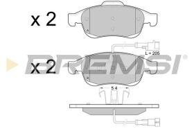 BREMSI BP3436 - PASTILLAS DE FRENO ALFA ROMEO