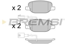 BREMSI BP3437 - PASTILLAS DE FRENO ALFA ROMEO