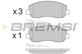 BREMSI BP3439 - PASTILLAS DE FRENO RENAULT, NISSAN, OPEL