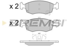 BREMSI BP3445 - PASTILLAS DE FRENO FIAT, LANCIA