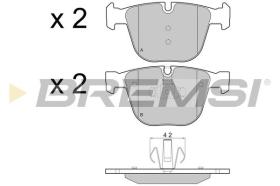 BREMSI BP3448 - PASTILLAS DE FRENO BMW, ALPINA