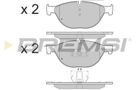 BREMSI BP3451 - PASTILLAS DE FRENO BMW, ALPINA