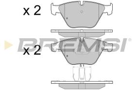 BREMSI BP3452 - PASTILLAS DE FRENO BMW, DAIHATSU