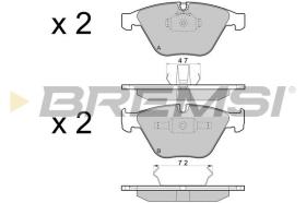 BREMSI BP3454 - PASTILLAS DE FRENO BMW