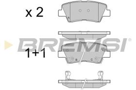 BREMSI BP3456 - PASTILLAS DE FRENO SSANGYONG, KIA, HYUNDAI