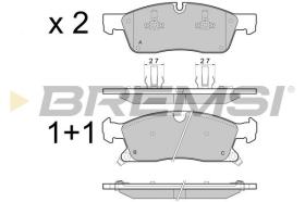 BREMSI BP3460 - PASTILLAS DE FRENO MERCEDES-BENZ, JEEP, DODGE