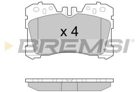 BREMSI BP3462 - PASTILLAS DE FRENO LEXUS