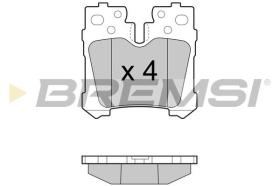 BREMSI BP3463 - PASTILLAS DE FRENO LEXUS