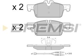 BREMSI BP3464 - PASTILLAS DE FRENO PEUGEOT