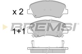 BREMSI BP3470 - PASTILLAS DE FRENO HYUNDAI, KIA