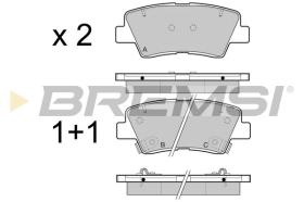 BREMSI BP3471 - PASTILLAS DE FRENO SSANGYONG, KIA, HYUNDAI