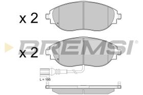 BREMSI BP3474 - PASTILLAS DE FRENO VW, AUDI, SKODA, SEAT, CUPRA