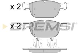 BREMSI BP3475 - PASTILLAS DE FRENO VOLVO