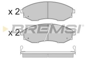 BREMSI BP3480 - PASTILLAS DE FRENO SSANGYONG