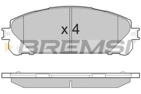 BREMSI BP3481 - PASTILLAS DE FRENO TOYOTA, LEXUS