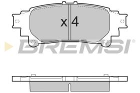 BREMSI BP3482 - PASTILLAS DE FRENO TOYOTA, LEXUS