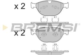 BREMSI BP3483 - PASTILLAS DE FRENO JAGUAR