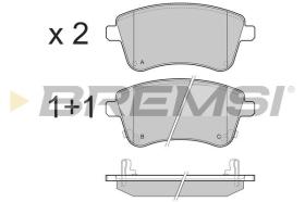 BREMSI BP3486 - PASTILLAS DE FRENO KIA, HYUNDAI