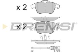 BREMSI BP3487 - PASTILLAS DE FRENO PEUGEOT, CITROEN