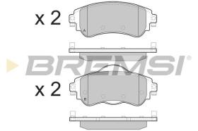 BREMSI BP3491 - PASTILLAS DE FRENO CITROEN