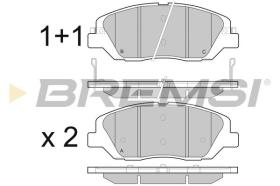 BREMSI BP3492 - PASTILLAS DE FRENO SSANGYONG, HYUNDAI