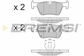 BREMSI BP3494 - PASTILLAS DE FRENO BMW, MBK MOTORCYCLES