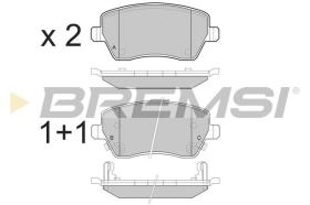 BREMSI BP3495 - PASTILLAS DE FRENO NISSAN