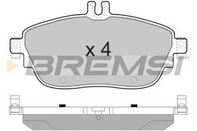 BREMSI BP3496 - PASTILLAS DE FRENO MERCEDES-BENZ, INFINITI